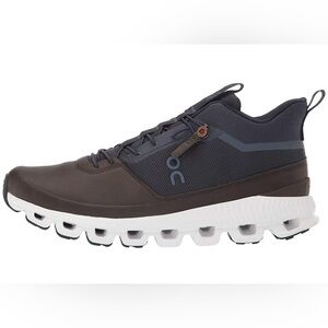 On‎ Cloud Hi Lightweight Sneakers Blue Brown Leather Men’s Size 13 NEW